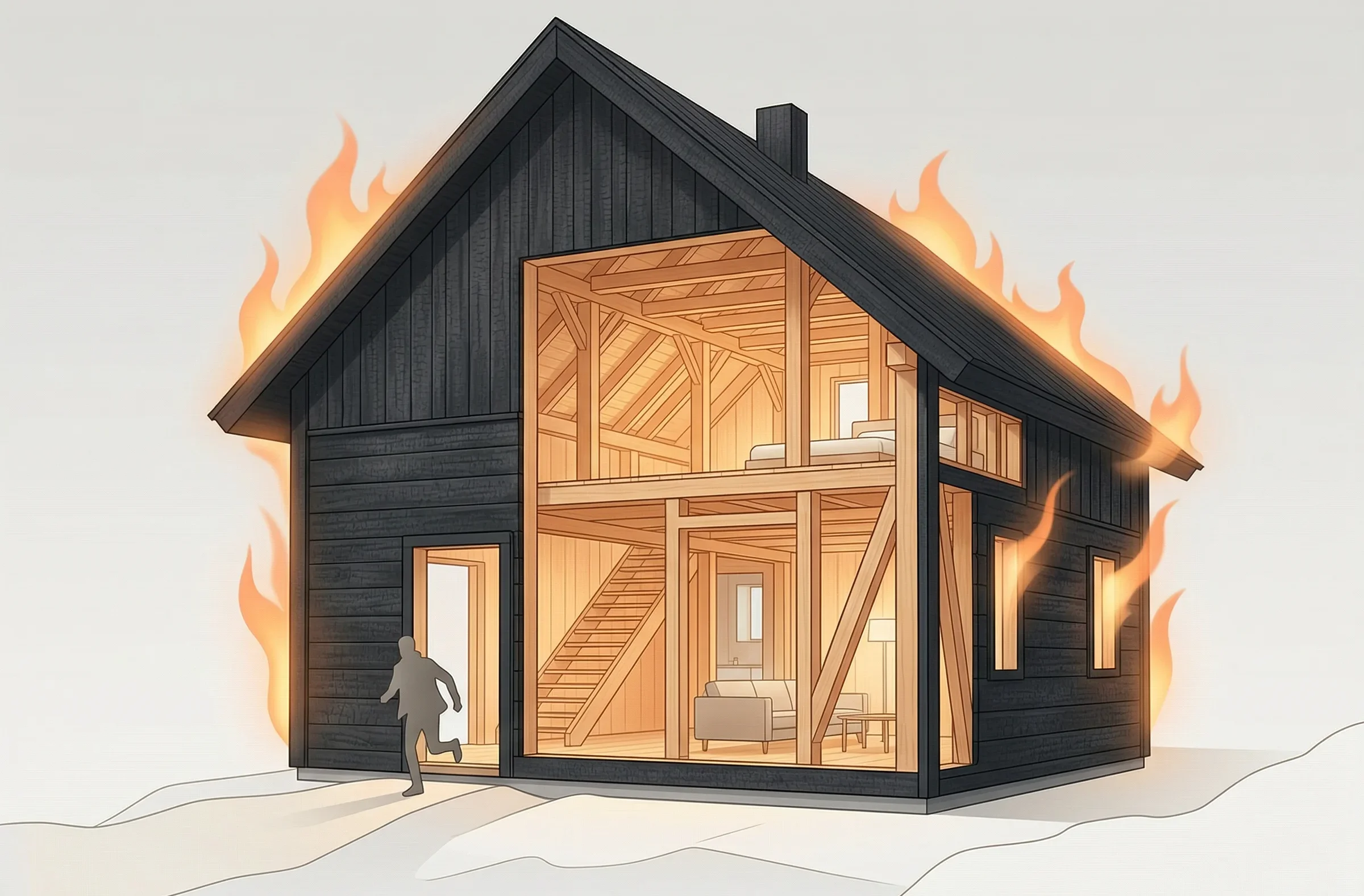 Ahşap Evler Gerçekten Yangına Karşı Dayanıksız mı?